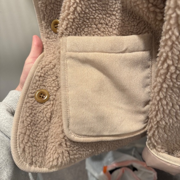 Alex Mill Sherpa Work Jacket Natural Tan Size Small from Shopbop - Picture 4 of 5